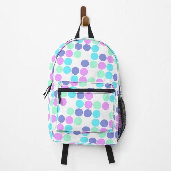 Item preview, Random Colorful Sequenced Dots White Base Background designed and sold by EvergreenMotifs.