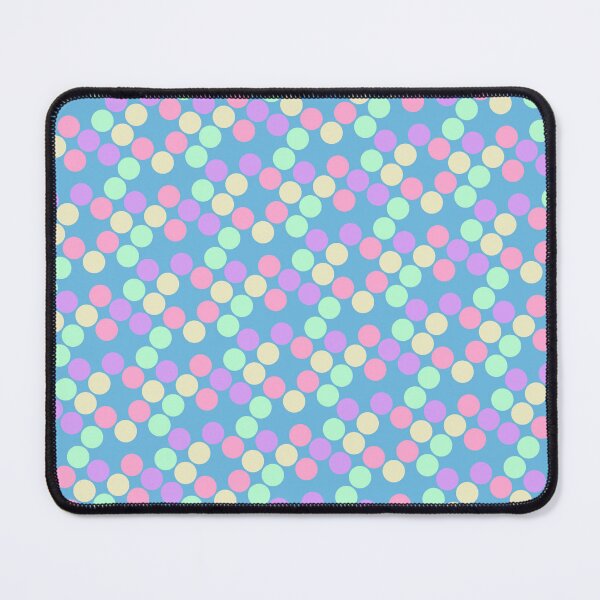 Item preview, Random Pastel Colorful Sequenced Dots Soft Blue Base designed and sold by EvergreenMotifs.