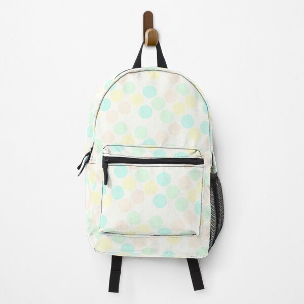 Item preview, Random Pastel Colorful Sequenced Dots White Base designed and sold by EvergreenMotifs.
