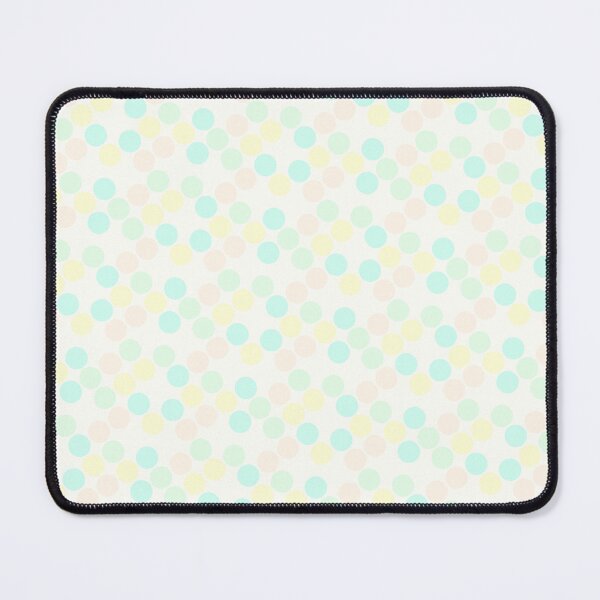 Item preview, Random Pastel Colorful Sequenced Dots White Base designed and sold by EvergreenMotifs.