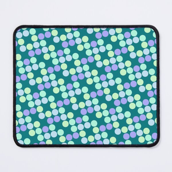Item preview, Random Colorful Sequenced Dots Teal Base designed and sold by EvergreenMotifs.