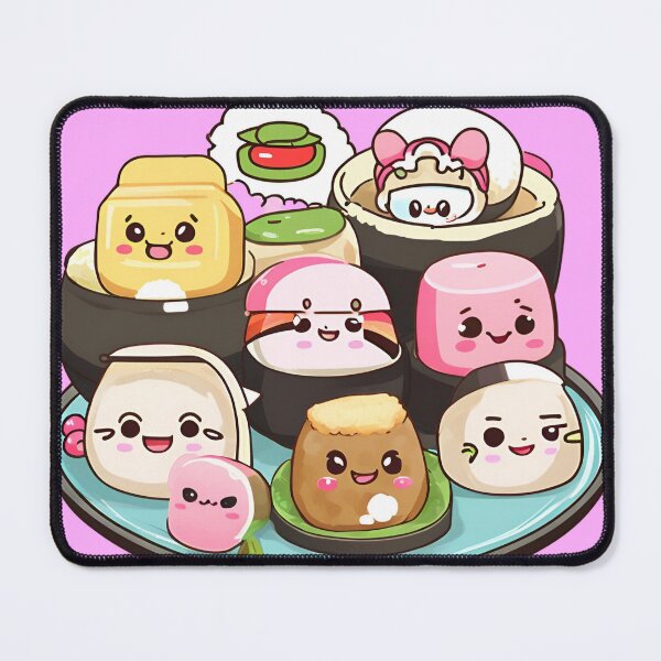 Item preview, sushi cute muchi chubi snacks designed and sold by cloudzer0000.