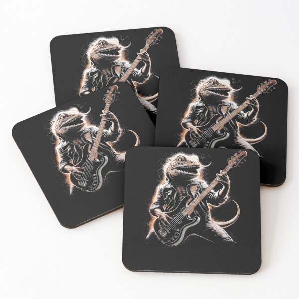 Item preview, Lizard Playing Guitar Rocker Lizard Playing Guitar Rock designed and sold by MTRBSK11.