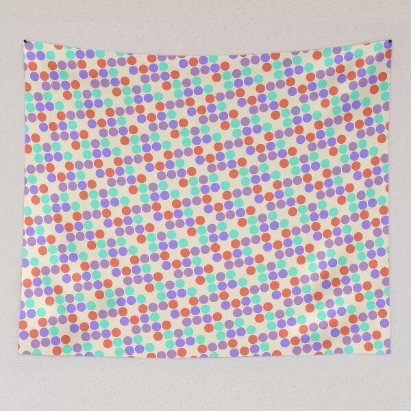 Item preview, Random Colorful Sequenced Dots Yellow Base designed and sold by EvergreenMotifs.