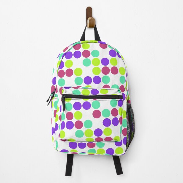 Item preview, Random Colorful Sequenced Dots White Base designed and sold by EvergreenMotifs.