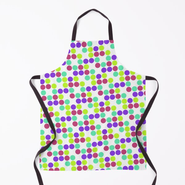 Item preview, Random Colorful Sequenced Dots White Base designed and sold by EvergreenMotifs.