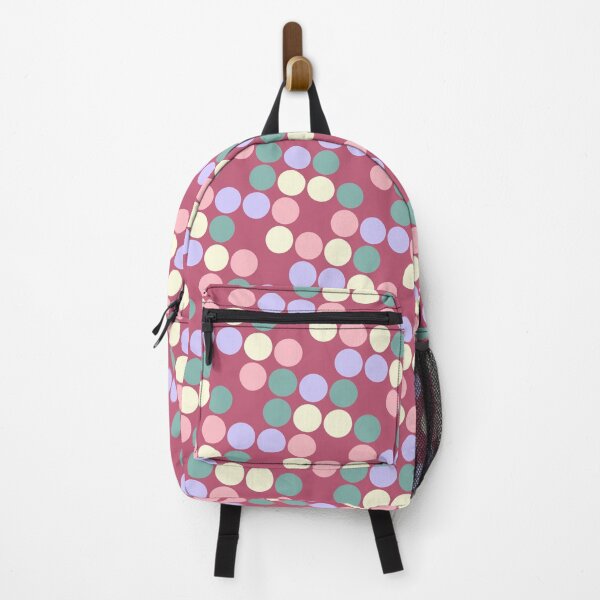 Item preview, Random Colorful Sequenced Dots Pink Base designed and sold by EvergreenMotifs.