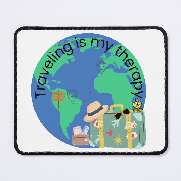 Item preview, PHRASE: Traveling is my therapy designed and sold by Paula Design.