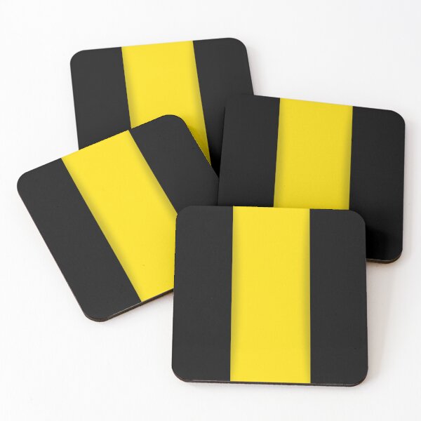 Item preview, Black Yellow Black Rectangle Artistic Pattern Design designed and sold by signshirtz.