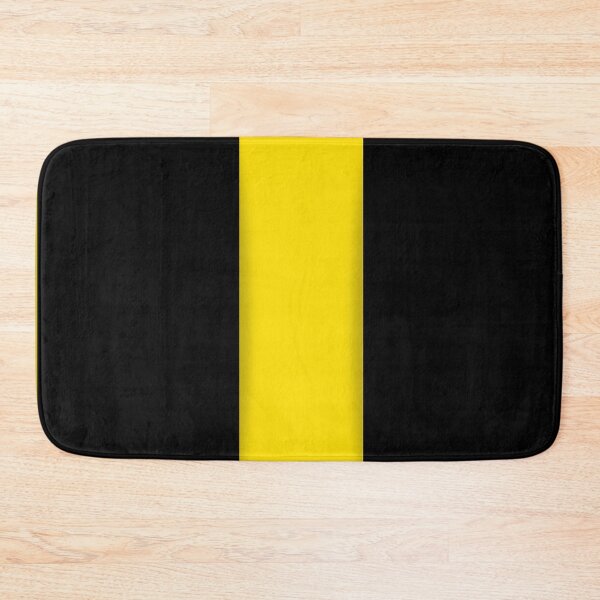 Item preview, Black Yellow Black Rectangle Artistic Pattern Design designed and sold by signshirtz.
