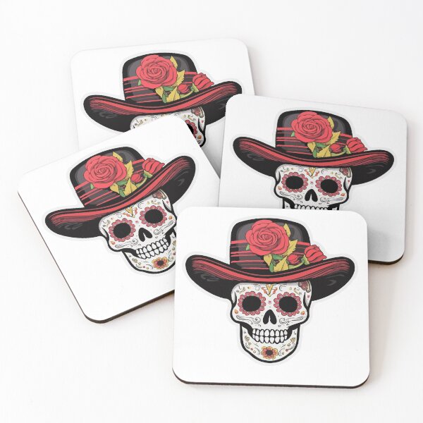 Item preview, La Catrina pretty sugar skull  designed and sold by Doooriginals.