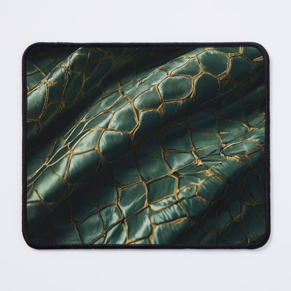 Item preview, Realistic 3D wild crocodile or lizard skin, reptile leather in bright green tones, animal print style designed and sold by Carlos Gudino.