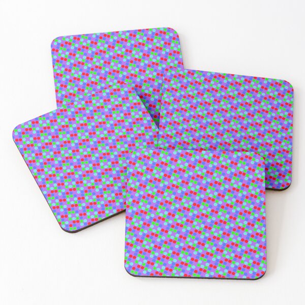 Item preview, Random Bright Colorful Sequenced Dots Purple Base designed and sold by EvergreenMotifs.