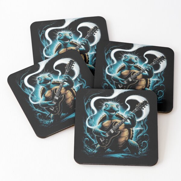 Item preview, Turtle Playing Guitar Rocker Sea Turtle Playing Guitar Rock designed and sold by MTRBSK11.