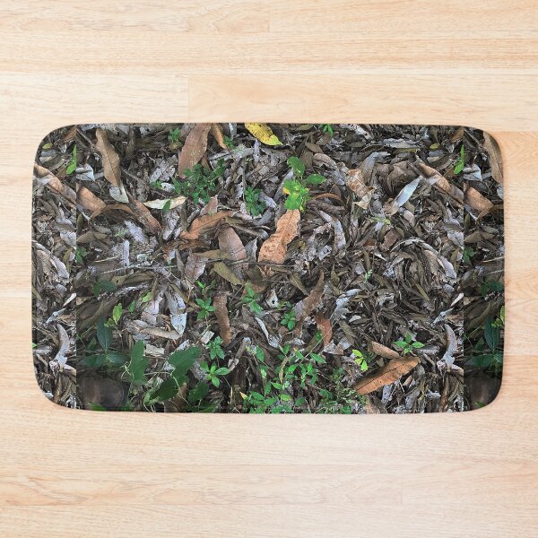 Item preview, 3D realistic texture of dry leaves, plant coverage in gold and brown tones, animal print style designed and sold by Carlos Gudino.