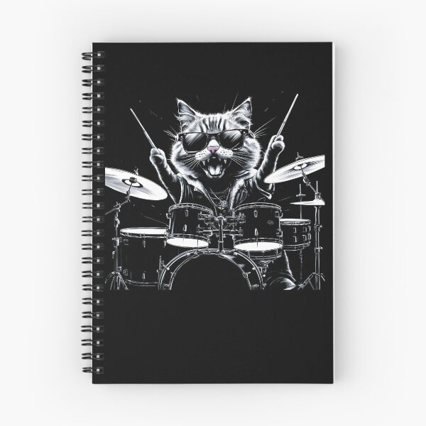 Item preview, Kitten Rock Band Drummer Cats Playing Drums Graphic designed and sold by MTRBSK11.