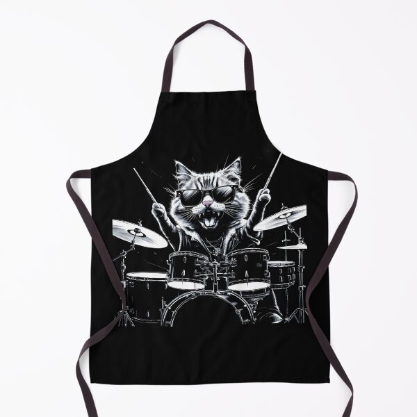Item preview, Kitten Rock Band Drummer Cats Playing Drums Graphic designed and sold by MTRBSK11.