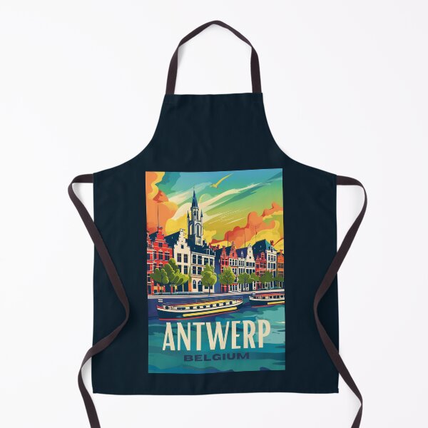 Item preview, A Vintage Travel Illustration of Antwerp - Belgium designed and sold by GoodOldVintage.
