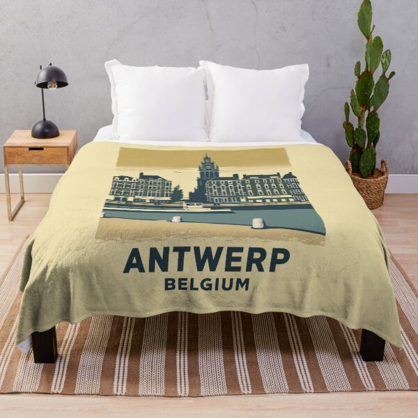 Item preview, A Vintage Travel Illustration of Antwerp - Belgium  designed and sold by GoodOldVintage.
