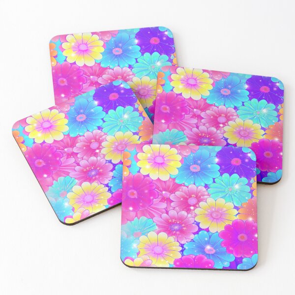 Item preview, Colorful Anime Flower Pattern designed and sold by LMStudioDesigns.