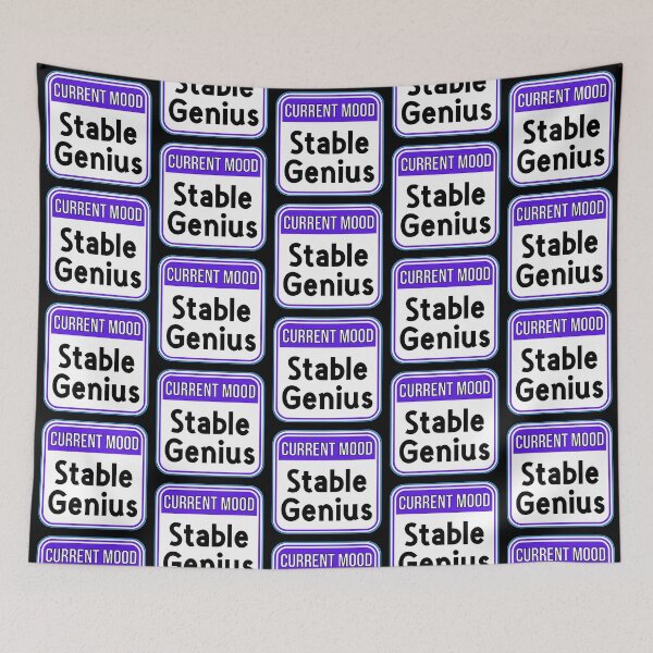 Item preview, CURRENT MOOD:  Stable Genius - funny warning signs designed and sold by DesignsFromTW-S.