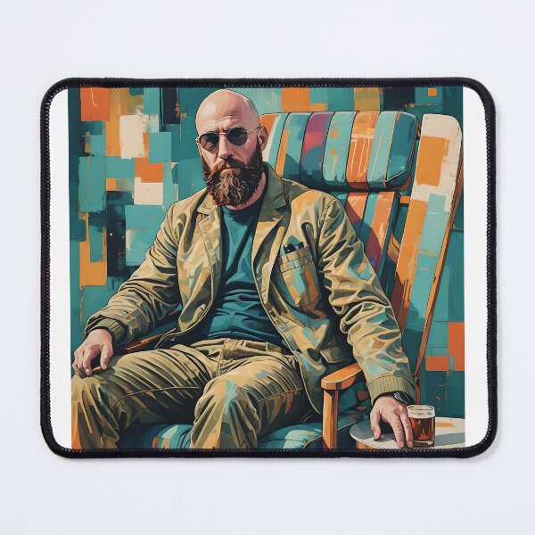 Item preview, Modern Man in Vibrant Geometry designed and sold by ProWander1.