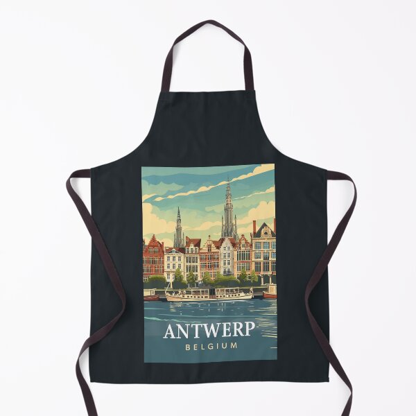 Item preview, A Vintage Travel Illustration of Antwerp - Belgium designed and sold by GoodOldVintage.