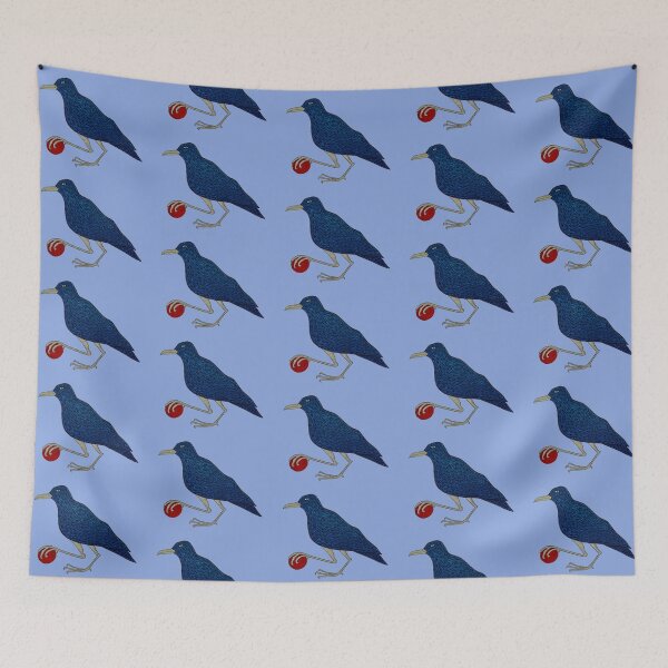 Item preview, Big Blue Crow with Red Ball designed and sold by KakiDimock.