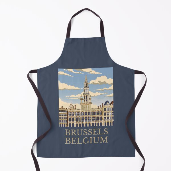 Item preview, A Vintage Travel Illustration of Brussels - Belgium  designed and sold by GoodOldVintage.