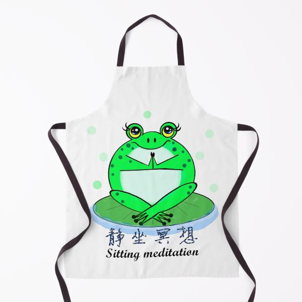 Item preview, Frog sitting meditation designed and sold by Shirley cute art .