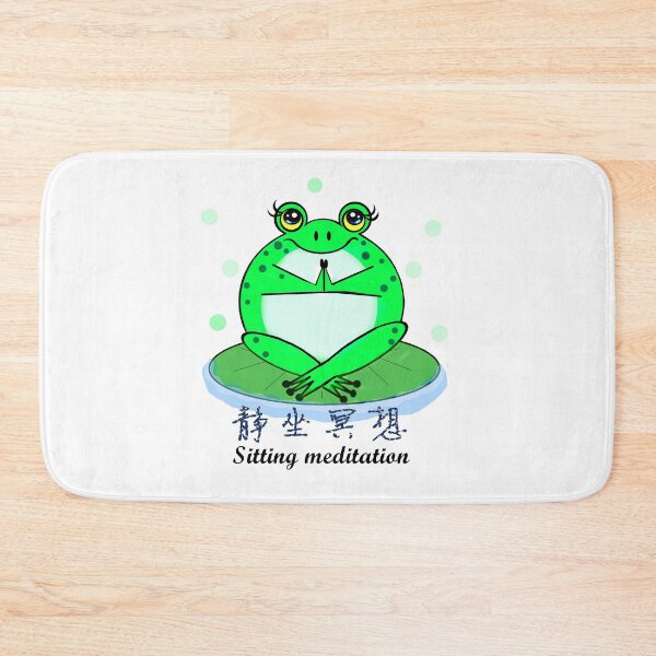 Item preview, Frog sitting meditation  designed and sold by Shirley cute art .