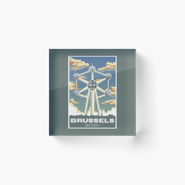 Item preview, A Vintage Travel Illustration of Brussels - Belgium  designed and sold by GoodOldVintage.