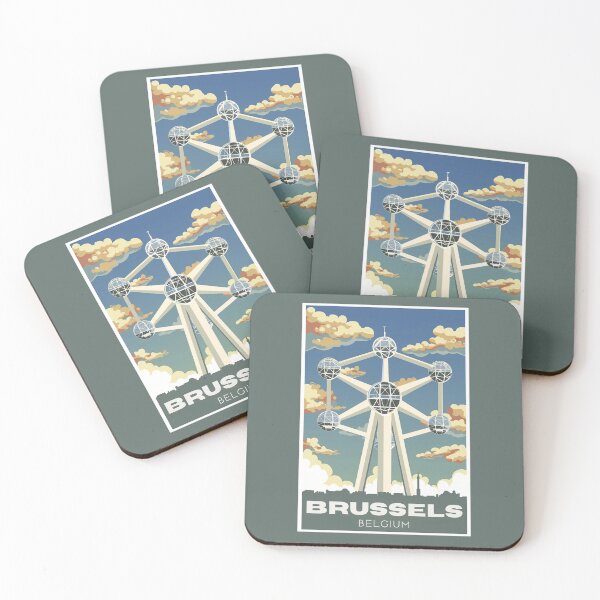 Item preview, A Vintage Travel Illustration of Brussels - Belgium  designed and sold by GoodOldVintage.