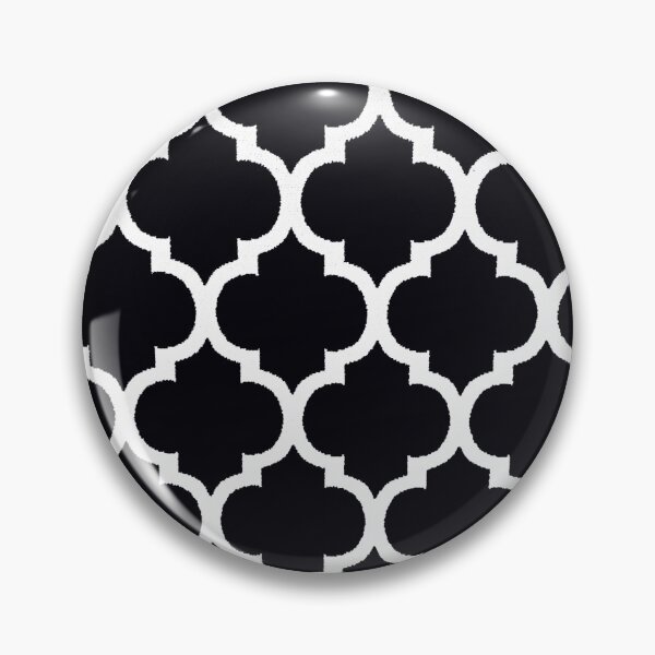 Item preview, ' Black and White Lattice Grid Pattern designed and sold by Overthetopsm.