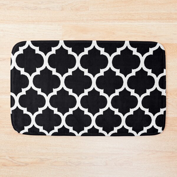 Item preview, ' Black and White Lattice Grid Pattern designed and sold by Overthetopsm.