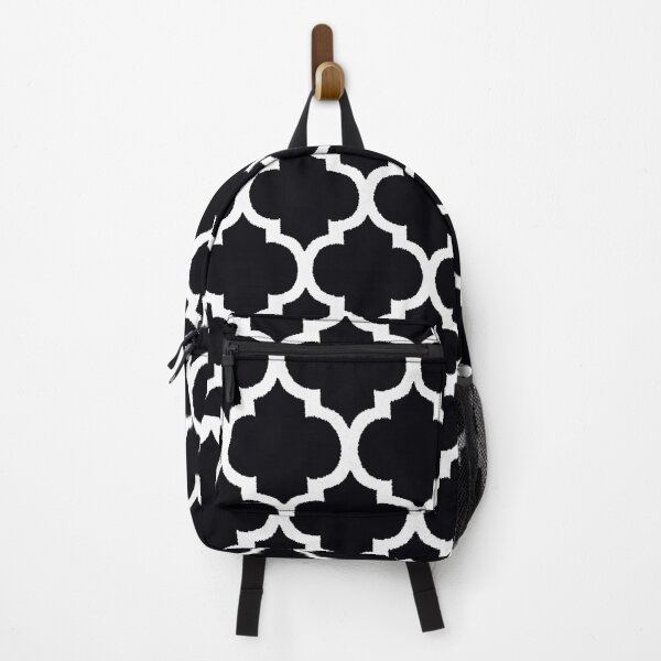 Item preview, ' Black and White Lattice Grid Pattern designed and sold by Overthetopsm.