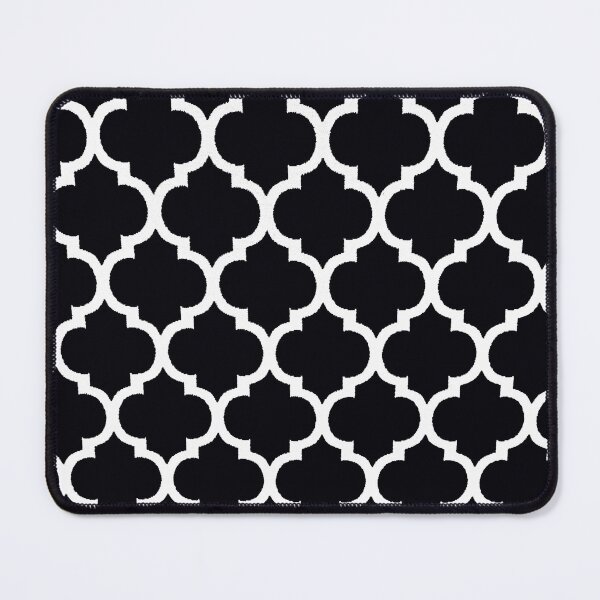 Item preview, ' Black and White Lattice Grid Pattern designed and sold by Overthetopsm.
