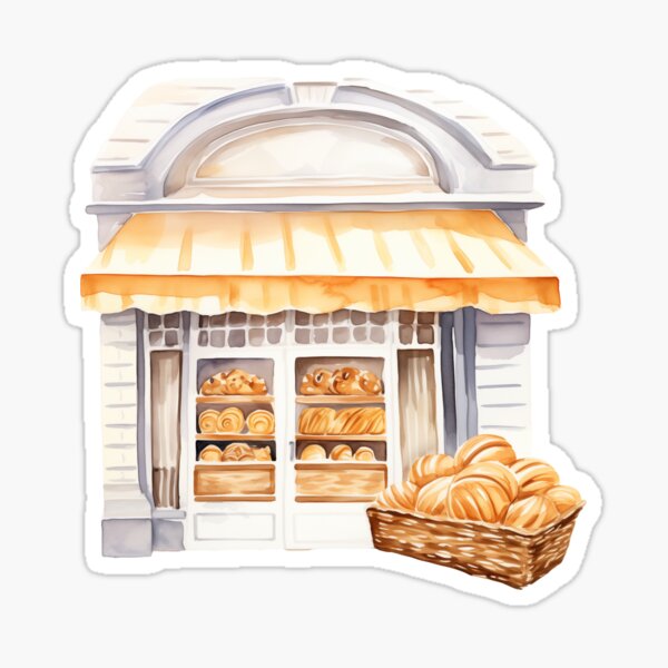 Artikel-Vorschau von Elegante Bäckerei mit gelber Markise, designt und verkauft von New-School-Wave.