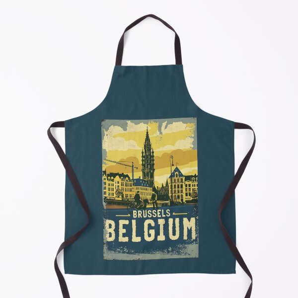 Item preview, A Vintage Travel Illustration of Brussels - Belgium  designed and sold by GoodOldVintage.