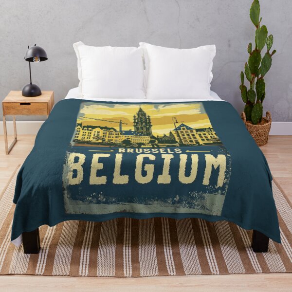 Item preview, A Vintage Travel Illustration of Brussels - Belgium  designed and sold by GoodOldVintage.