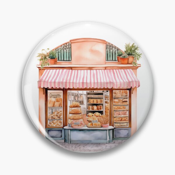 Item preview, Striped Awning Bakery designed and sold by New-School-Wave.