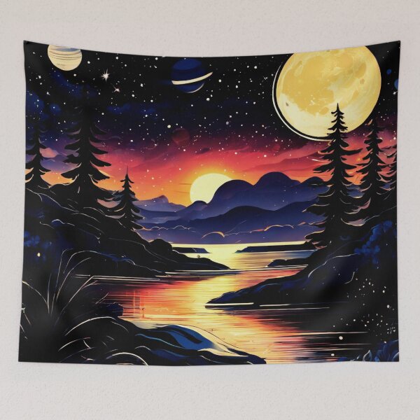Item preview, Galactic voyage, lunar journey. designed and sold by Zofia Sosnecka.