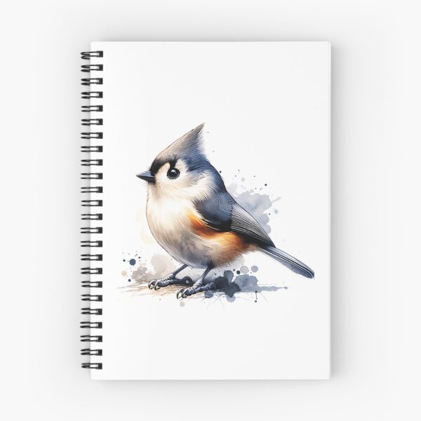 Item preview, Watercolor Tufted Titmouse Bird designed and sold by TheAnimalZ00.