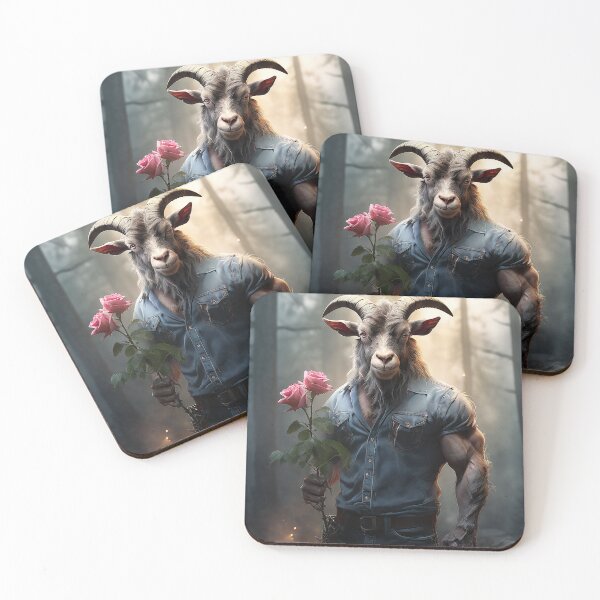 Item preview, Yule Goat with Rose designed and sold by nipunab.