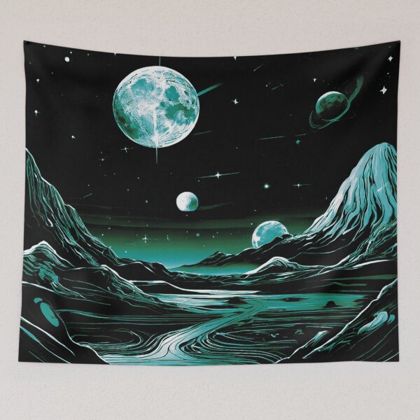 Item preview, Galactic voyage, lunar journey. designed and sold by Zofia Sosnecka.