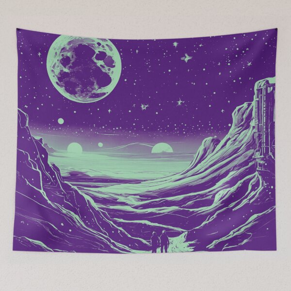 Item preview, Galactic voyage, lunar journey. designed and sold by Zofia Sosnecka.