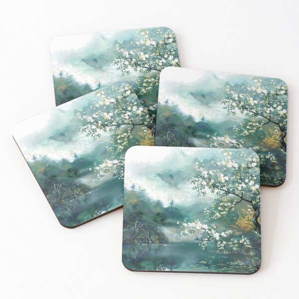 Item preview, Matcha Watercolor Lakeview designed and sold by Item Geeks.