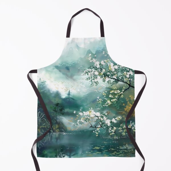 Item preview, Matcha Watercolor Lakeview designed and sold by Item Geeks.