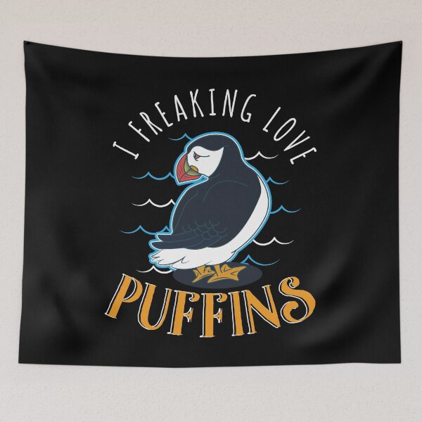 Item preview, I Freaking Love Puffins designed and sold by Kieran Abbott.