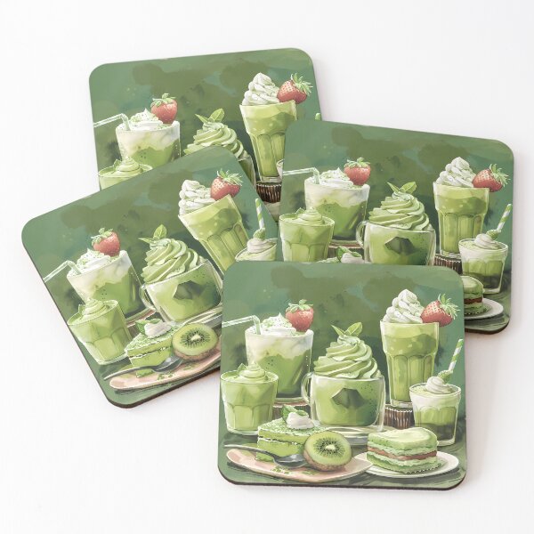 Item preview, Matcha Green Tea Latte and Pastry designed and sold by Item Geeks.